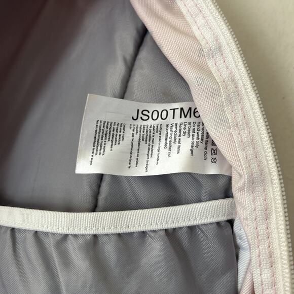 Jansport Backpack Trans Pink Pug Face Dog Heart Print Book Bag Full Size Nice - Picture 13 of 16